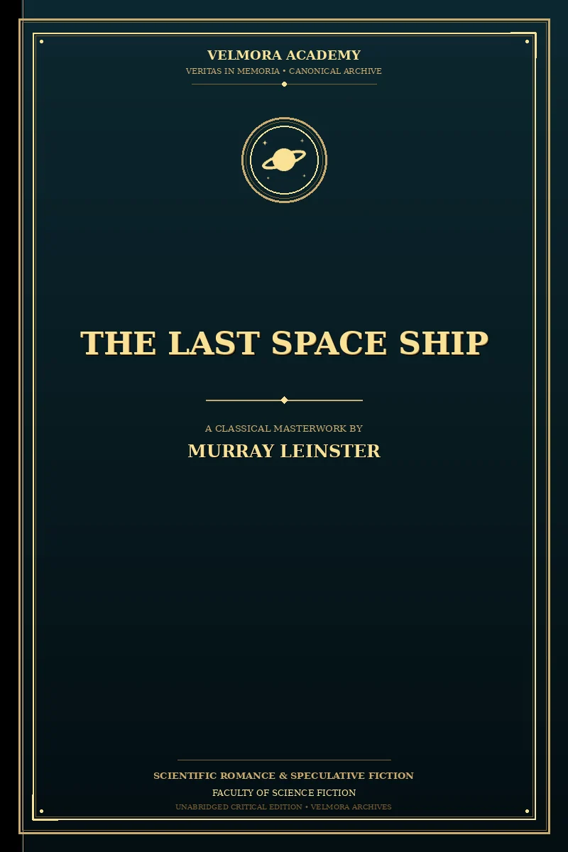 Cover of The last space ship