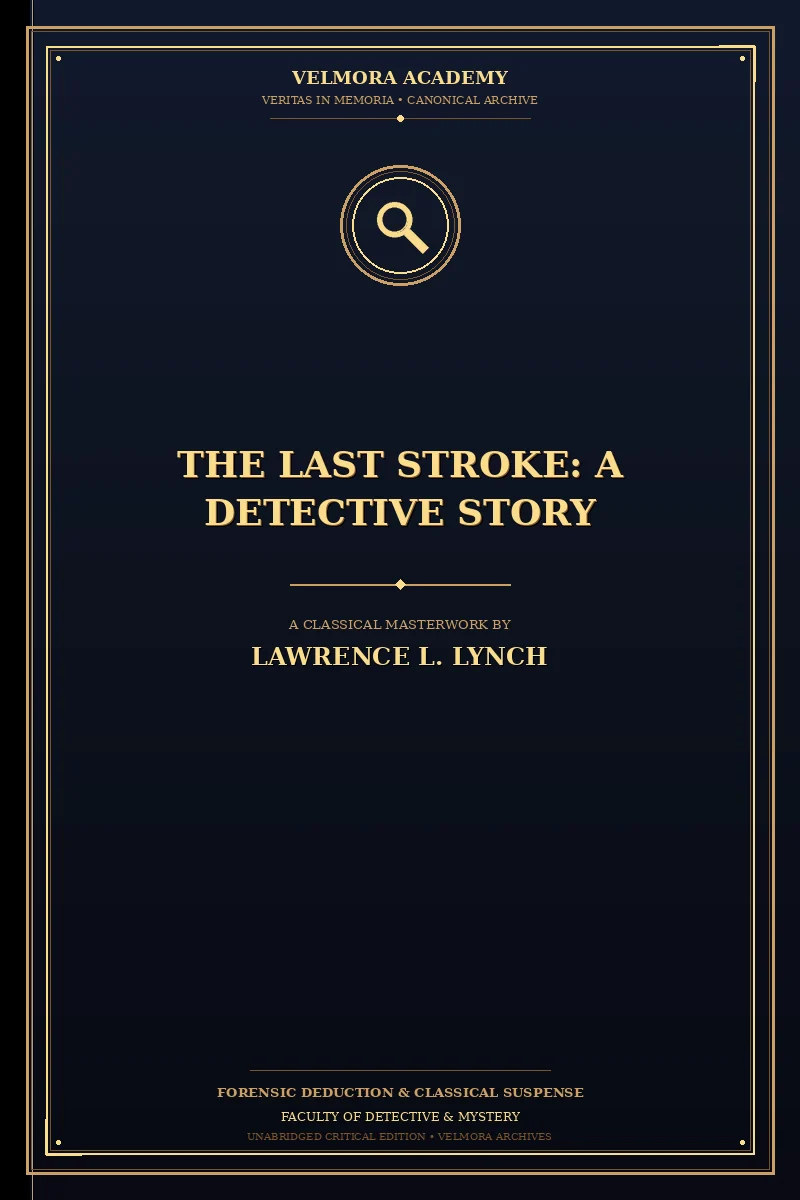 The Last Stroke: A Detective Story