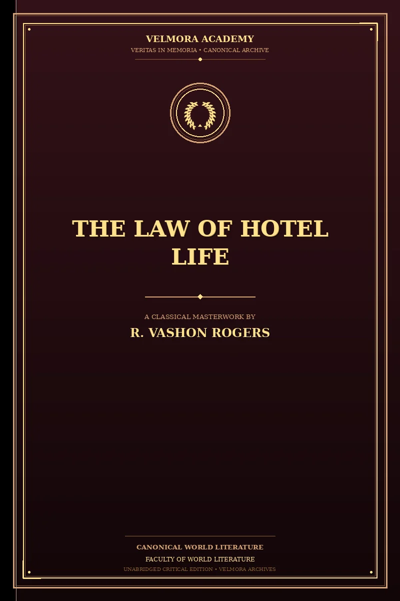 Cover of The Law of Hotel Life