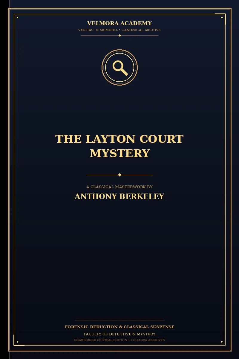 Cover of The Layton Court mystery