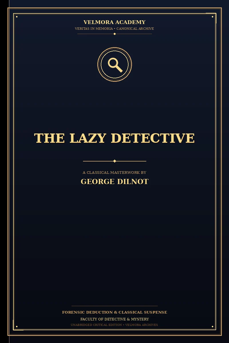 The lazy detective