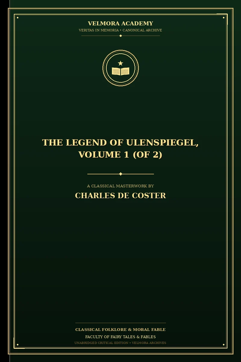 Cover of The Legend of Ulenspiegel, Volume 1 (of 2)
