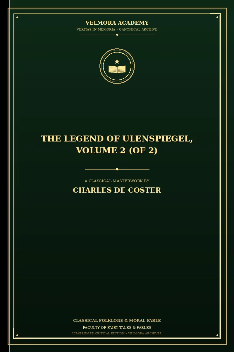 Cover of The Legend of Ulenspiegel, Volume 2 (of 2)