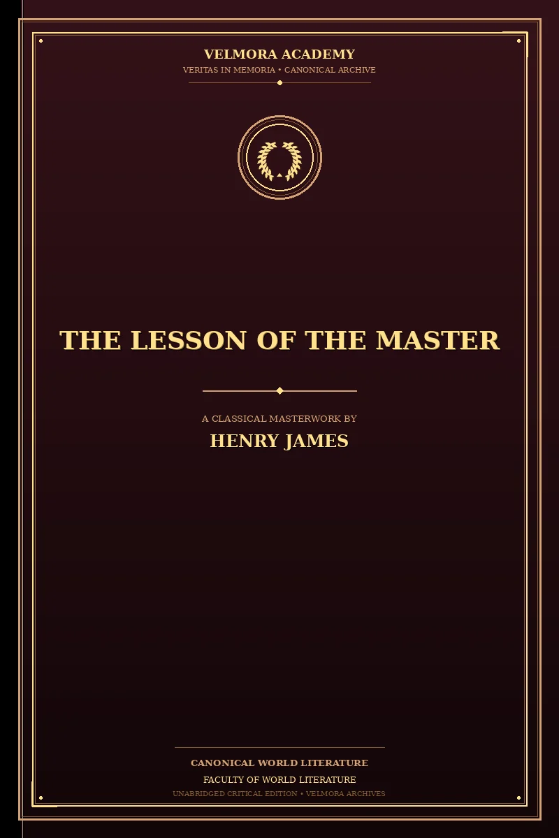 Cover of The Lesson of the Master