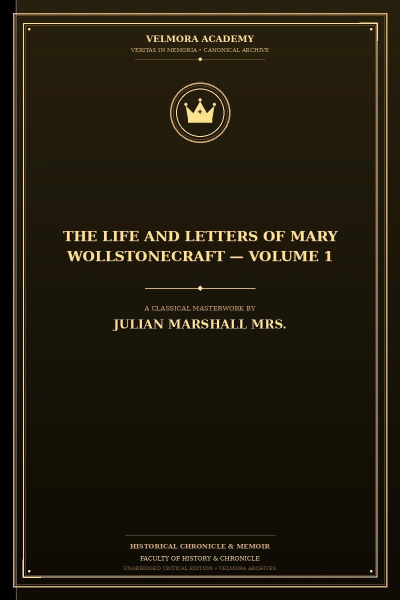 Cover of The Life and Letters of Mary Wollstonecraft — Volume 1