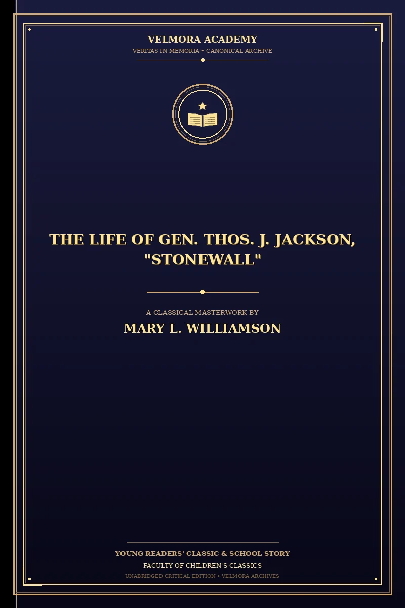 Cover of The Life of Gen. Thos. J. Jackson, "Stonewall"