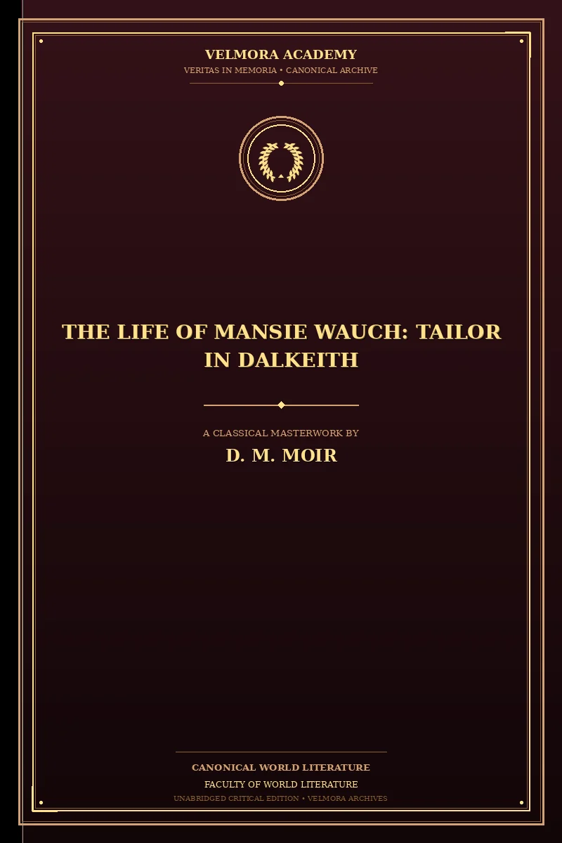 Cover of The Life of Mansie Wauch tailor in Dalkeith
