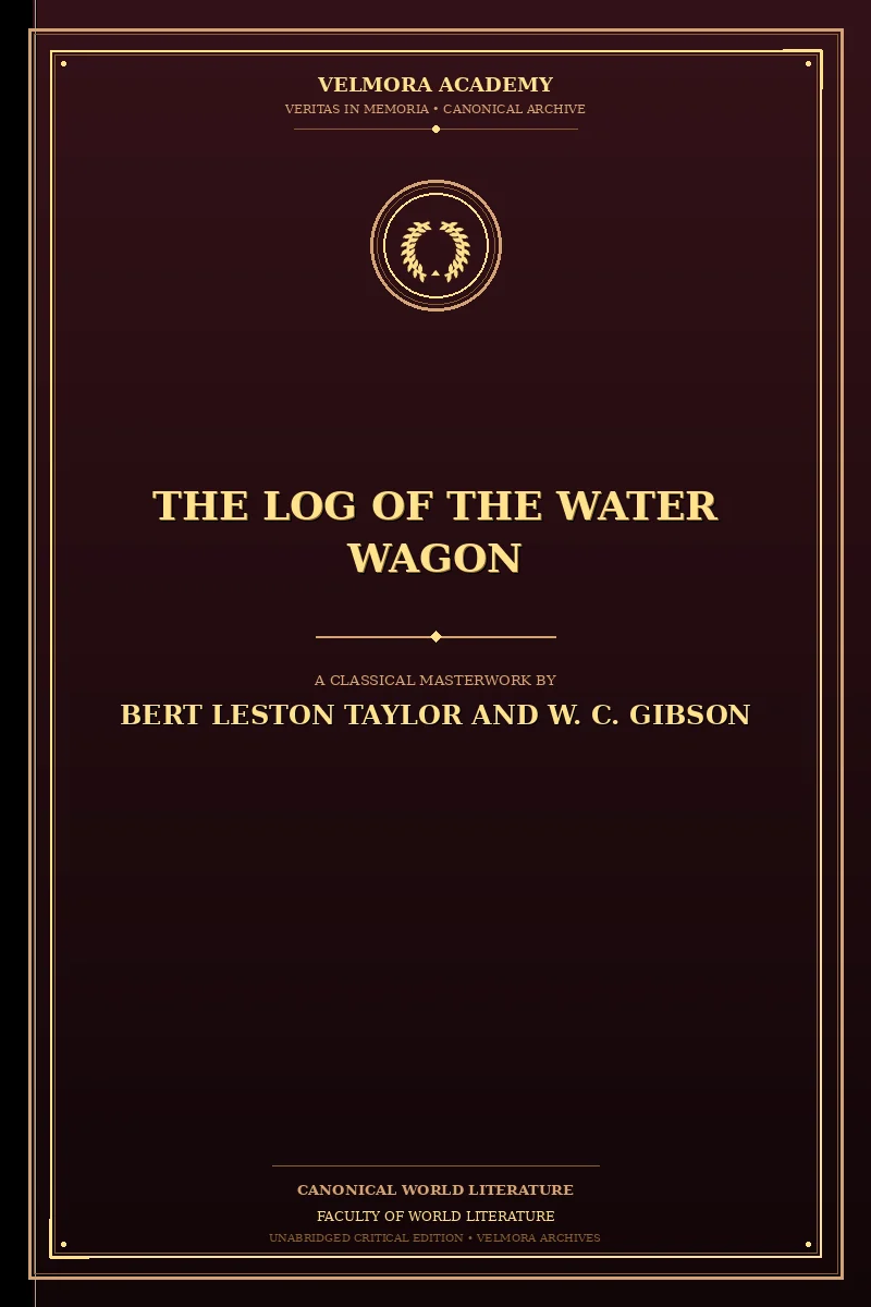Cover of The Log of the Water Wagon