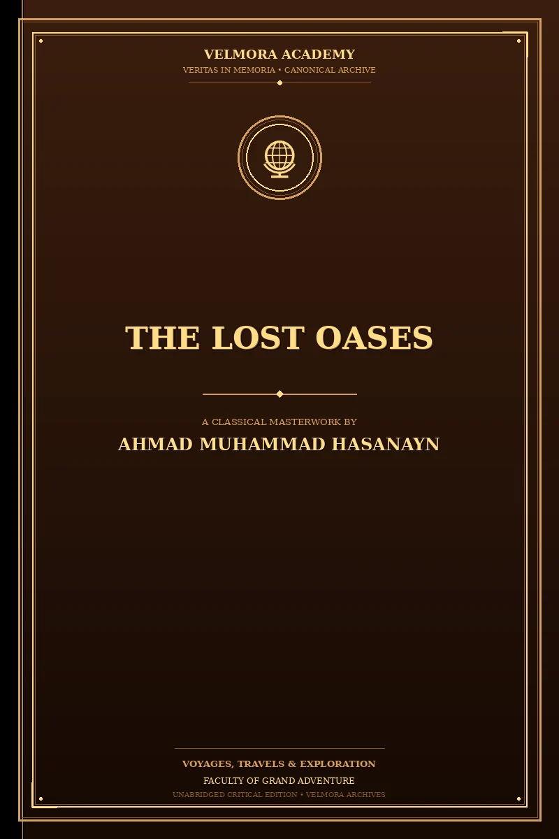 The lost oases