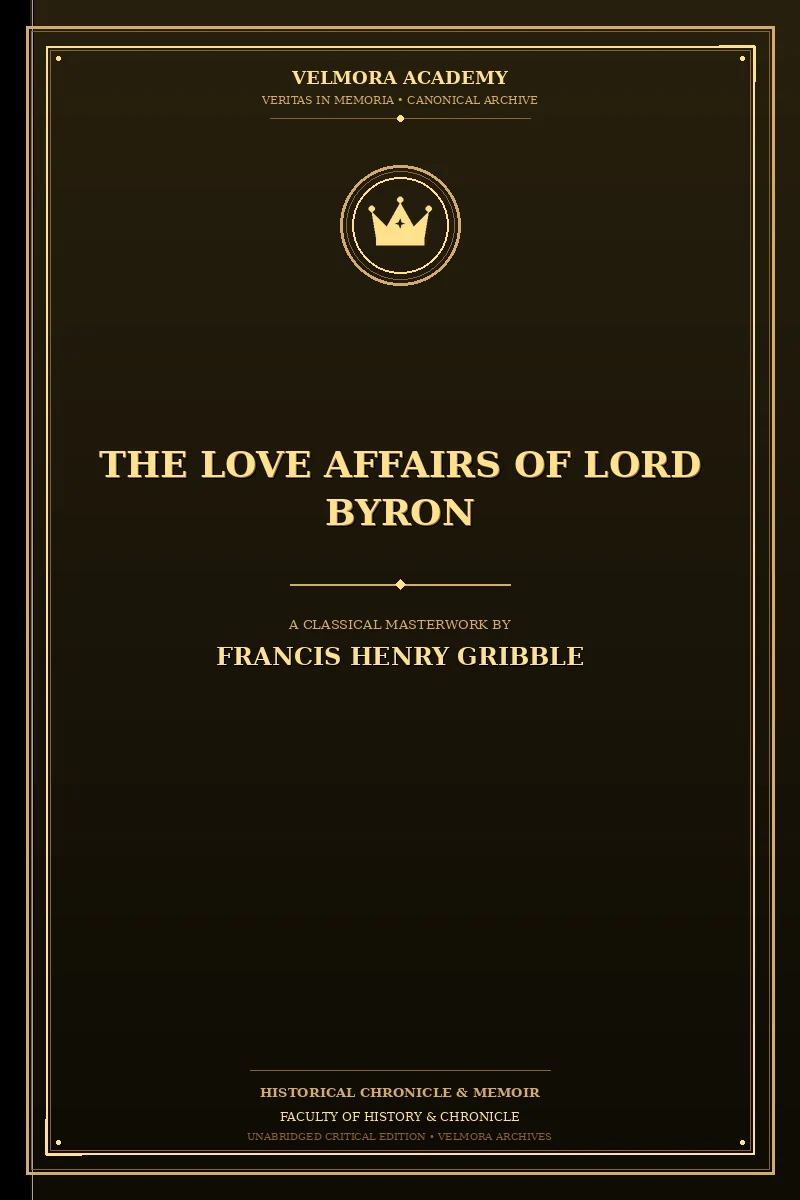Cover of The Love Affairs of Lord Byron