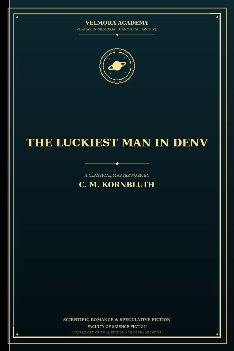 Cover of The Luckiest Man in Denv