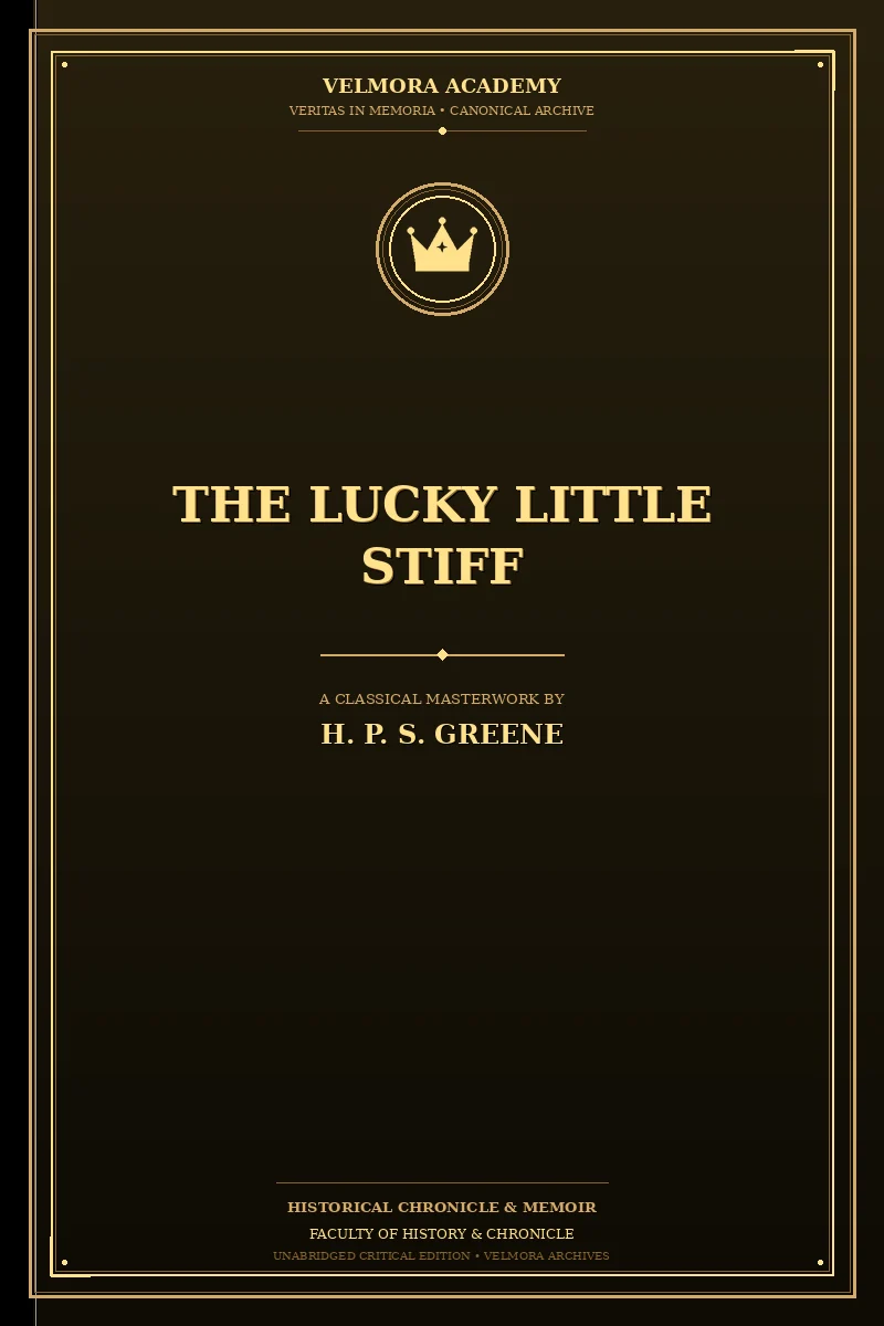 Cover of The lucky little stiff