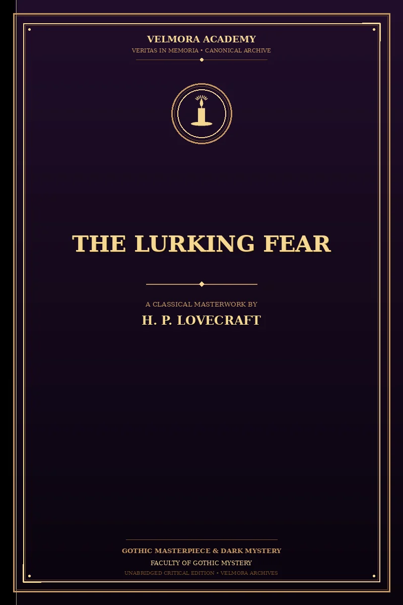 Cover of The lurking fear