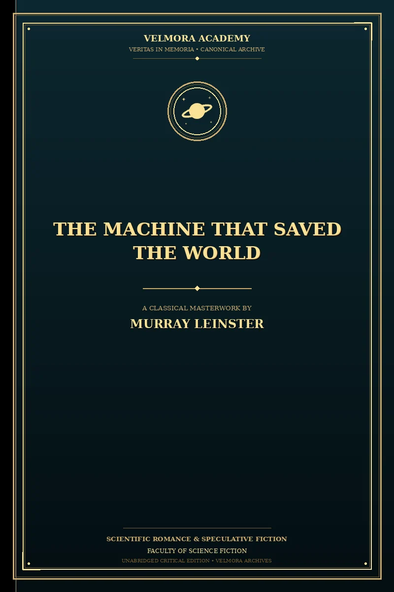 Cover of The Machine That Saved The World