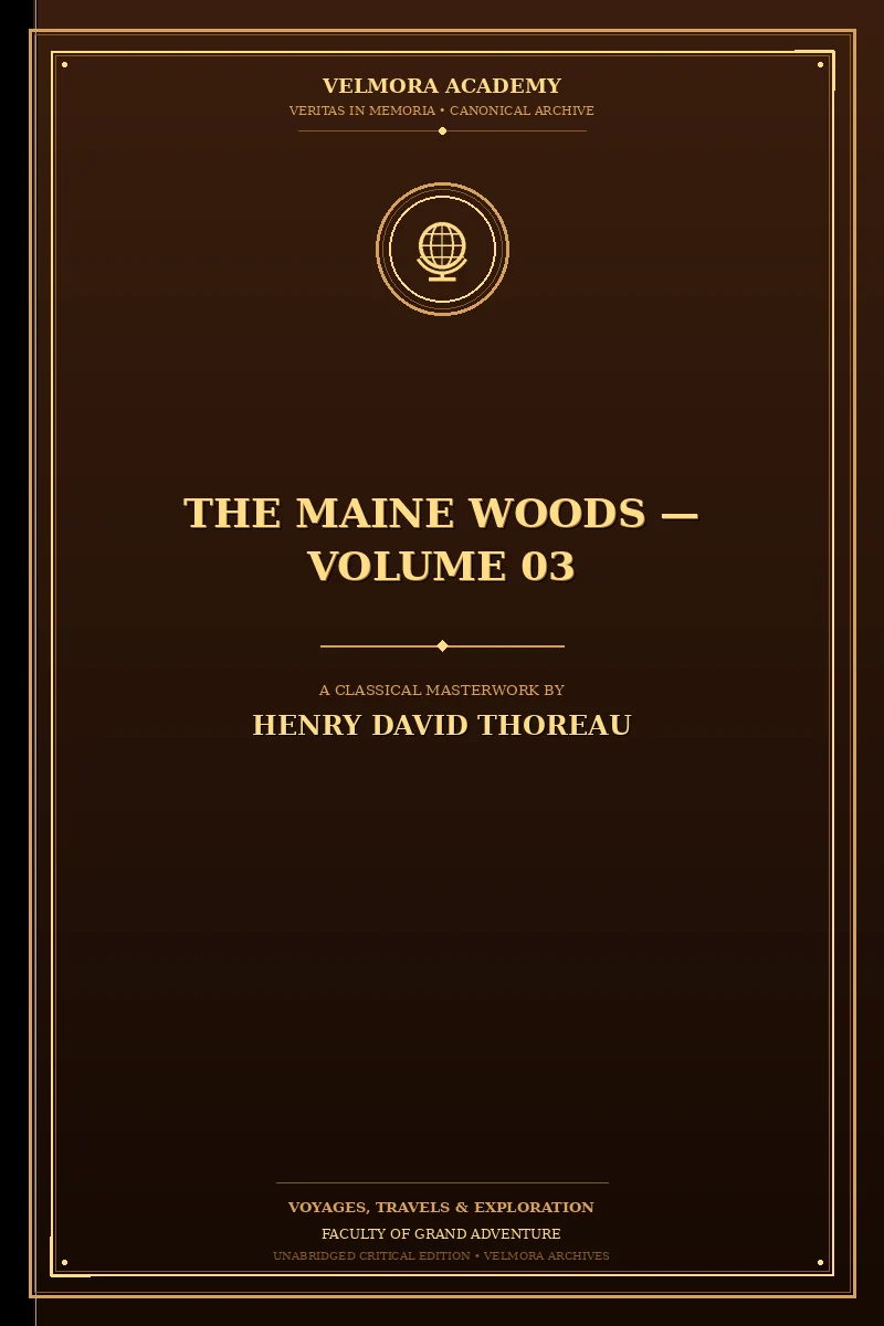 The Maine Woods — Volume 03