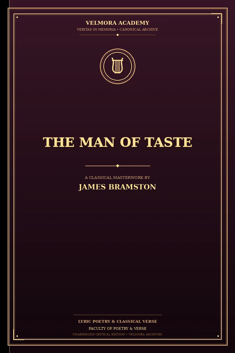 Cover of The Man of Taste