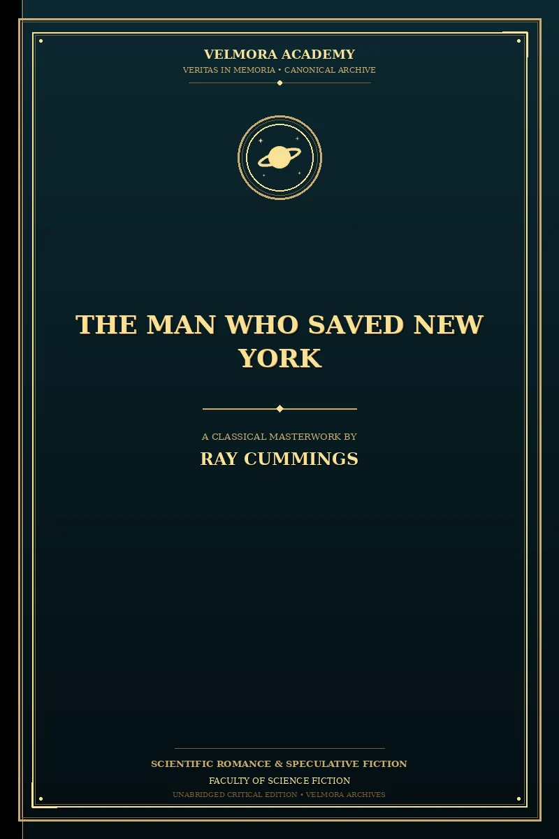 Cover of The man who saved New York