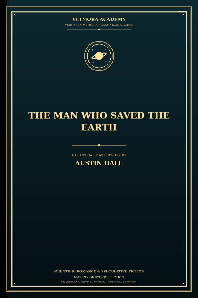 Cover of The Man Who Saved the Earth