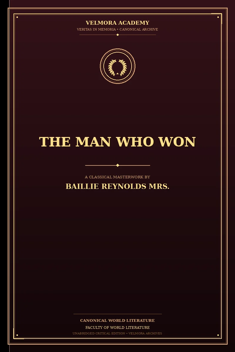 Cover of The man who won