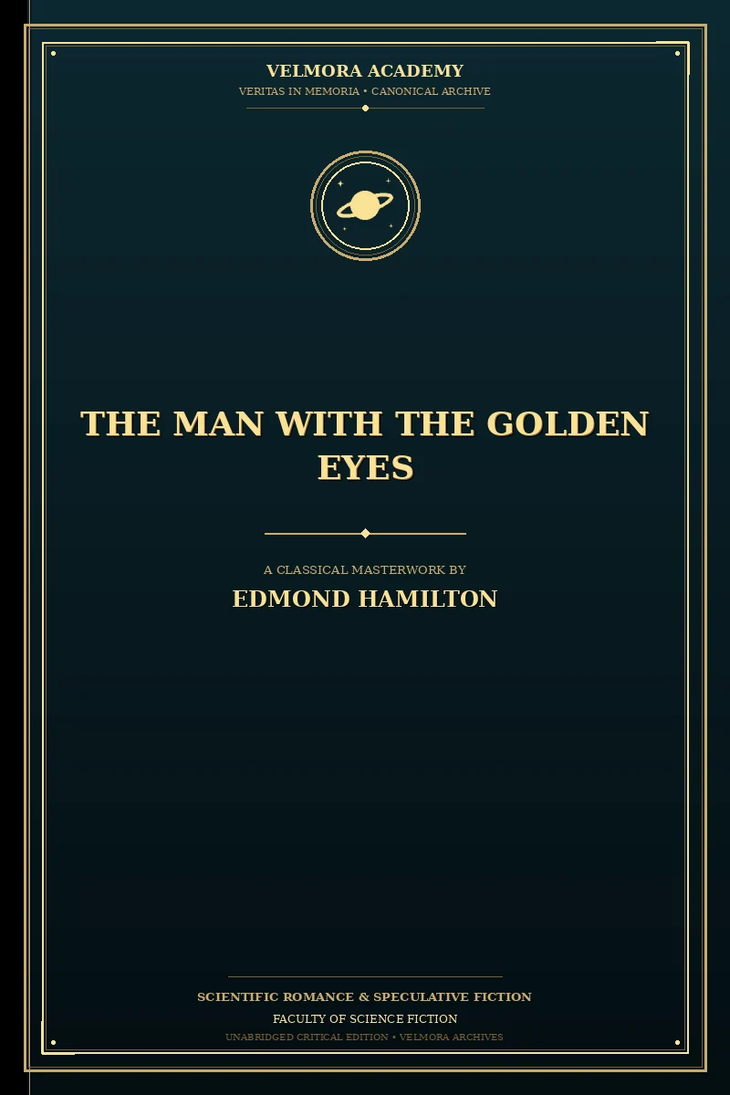 Cover of The Man With the Golden Eyes
