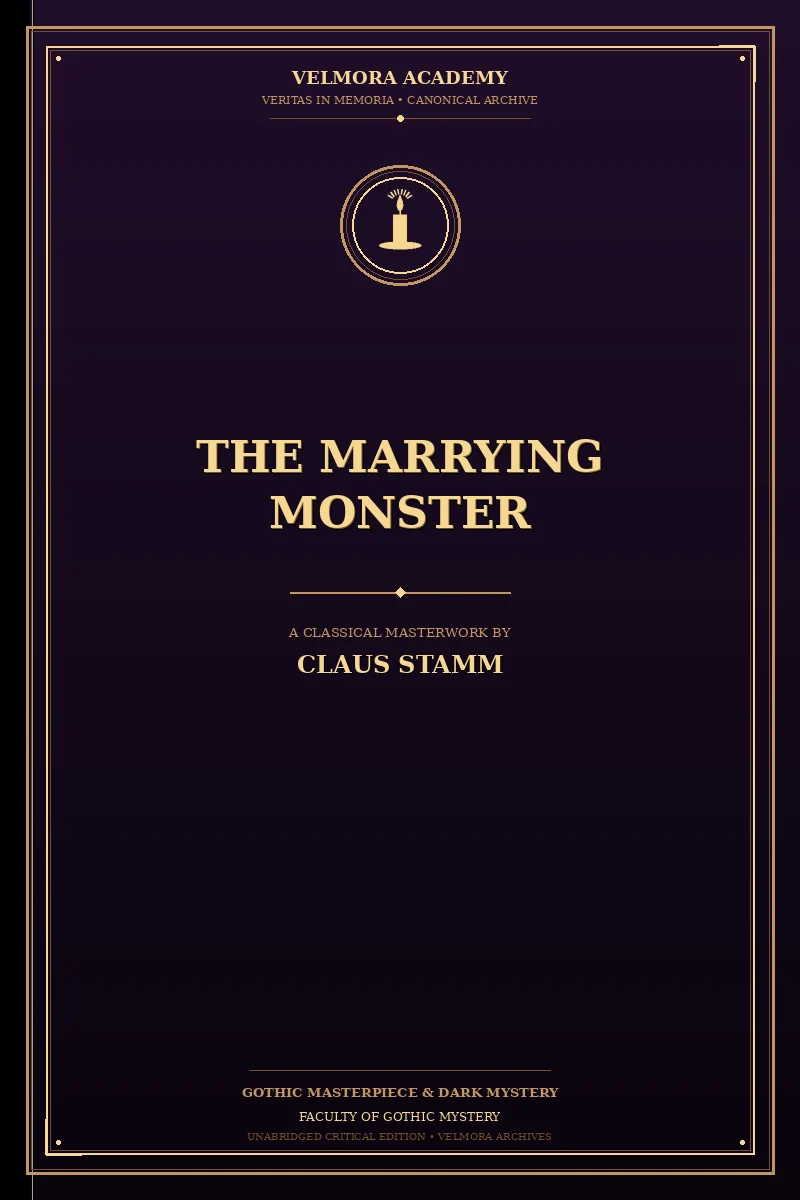 Cover of The marrying monster