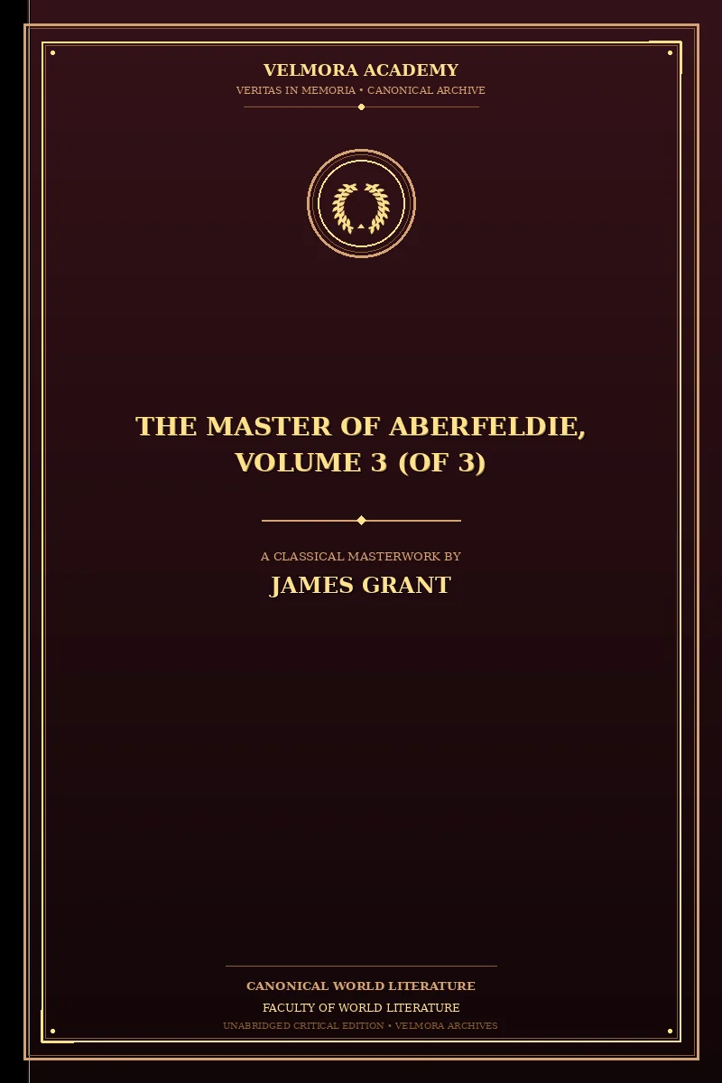 Cover of The Master of Aberfeldie, Volume 3 (of 3)