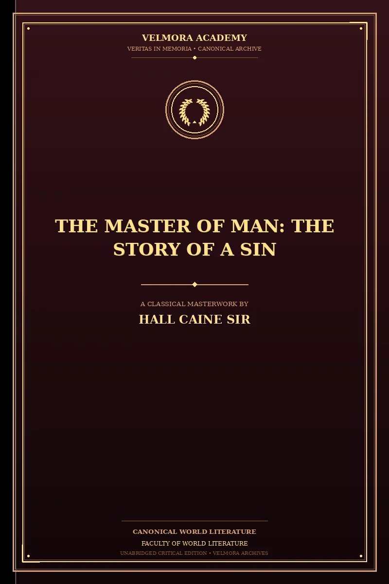 Cover of The Master of Man: The Story of a Sin