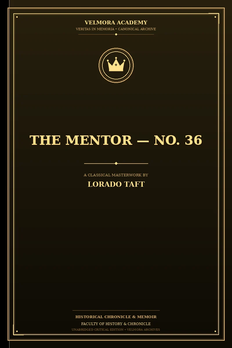 The Mentor — No. 36
