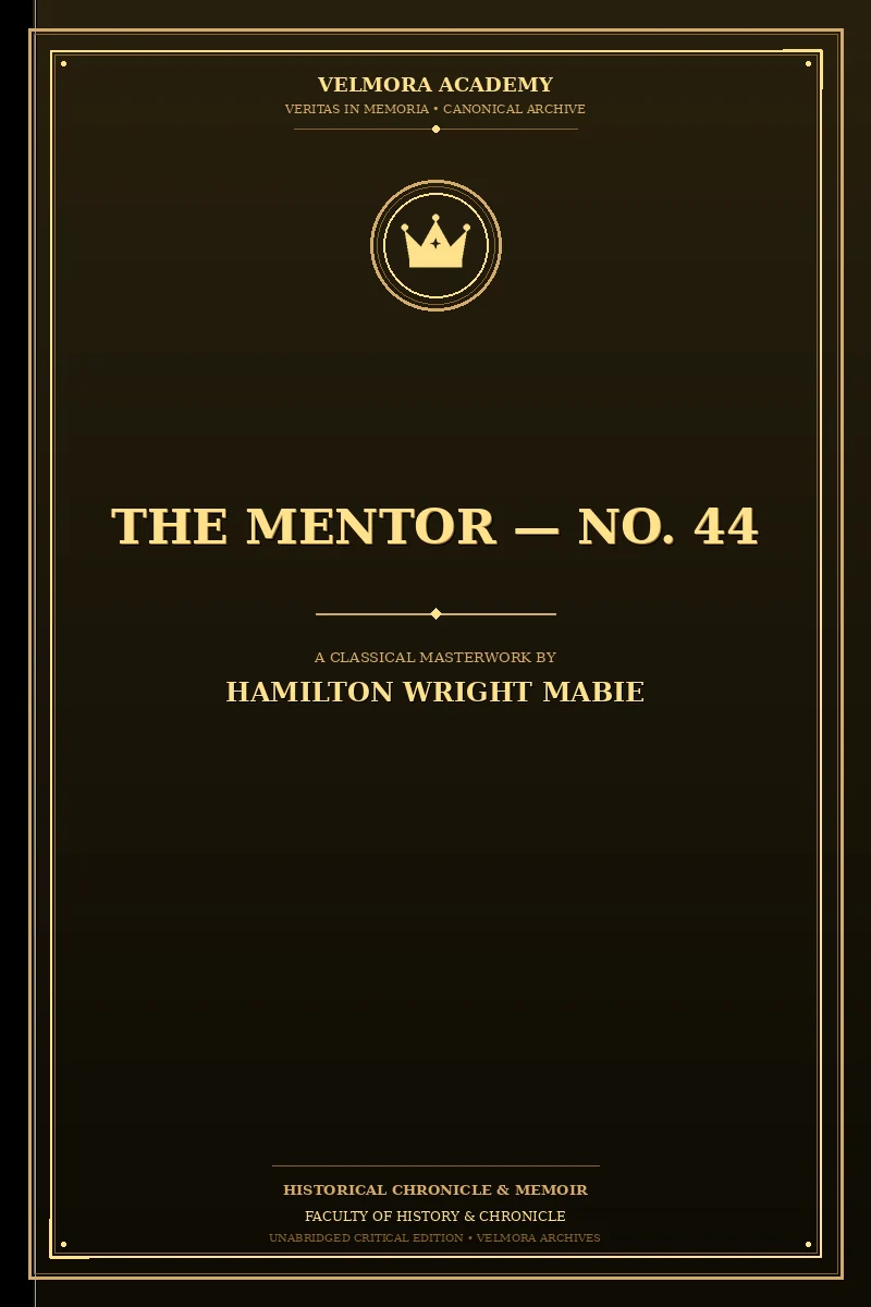 Cover of The Mentor — No. 44