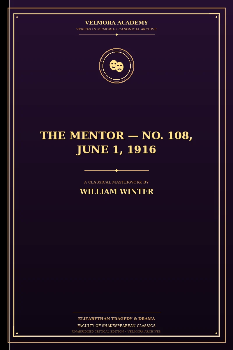 Cover of The Mentor — No. 108, June 1, 1916