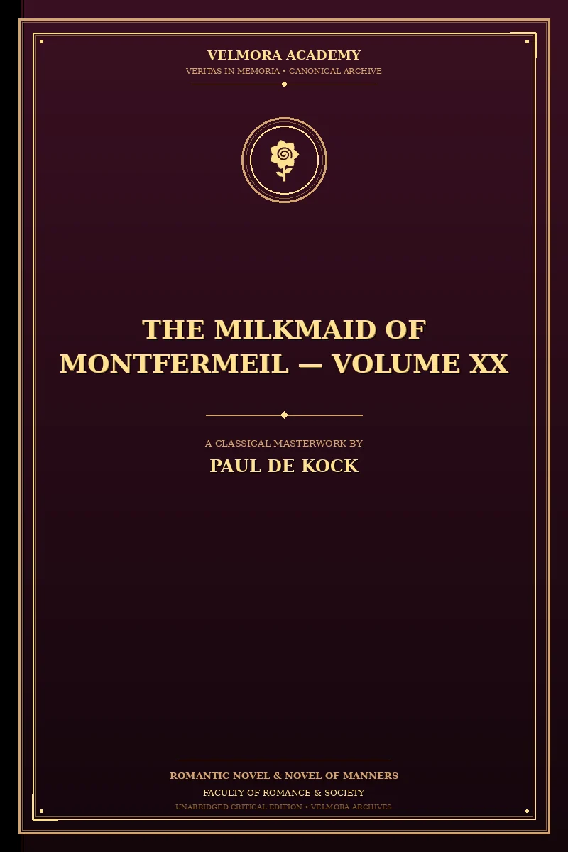 The Milkmaid of Montfermeil — Volume XX