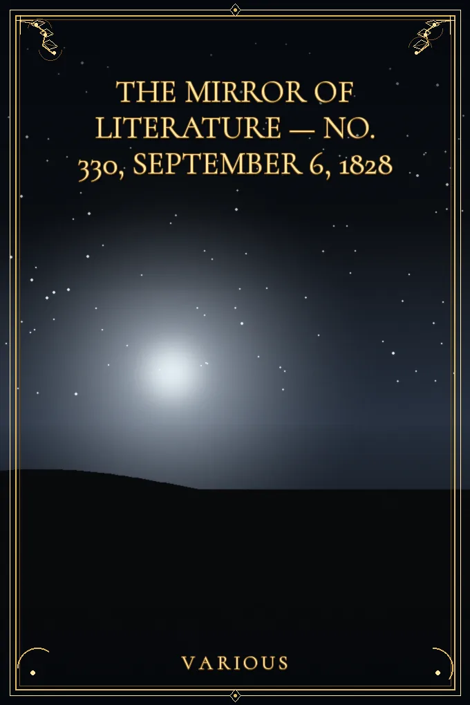 Cover of The Mirror of Literature, Amusement — No. 330