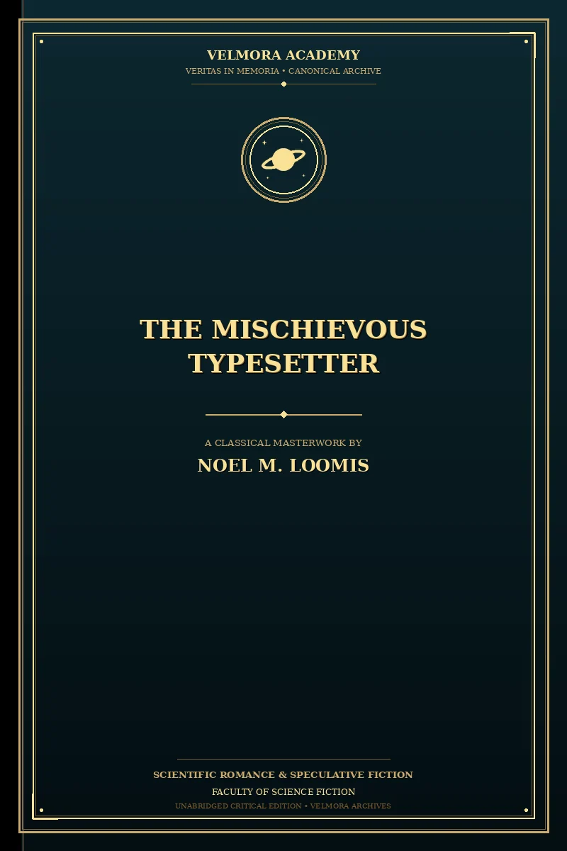 Cover of The Mischievous Typesetter