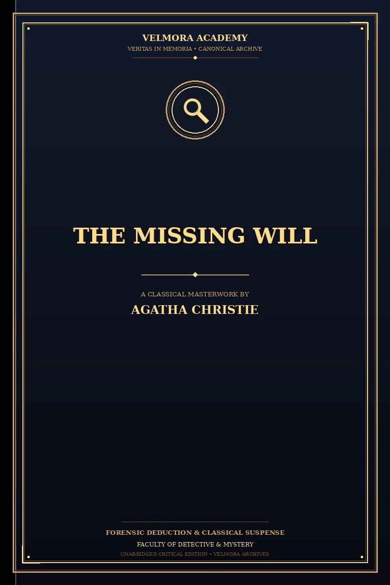 Cover of The Missing Will