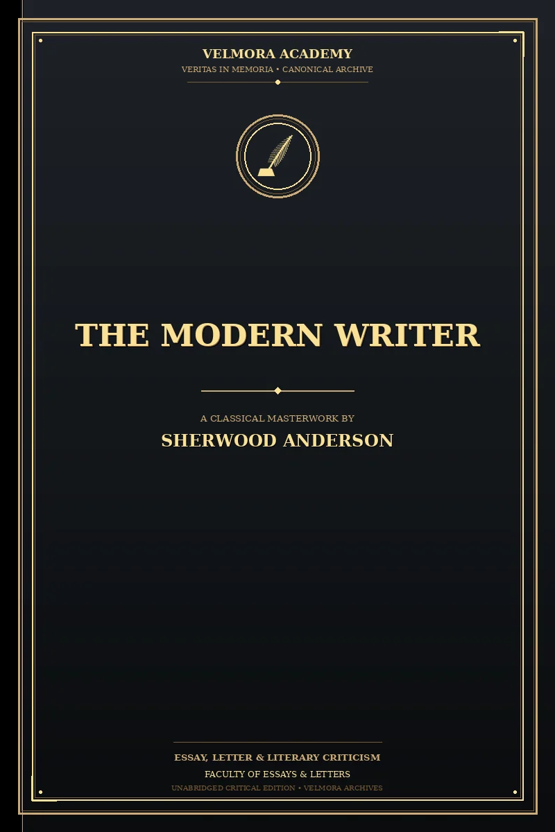 Cover of The modern writer