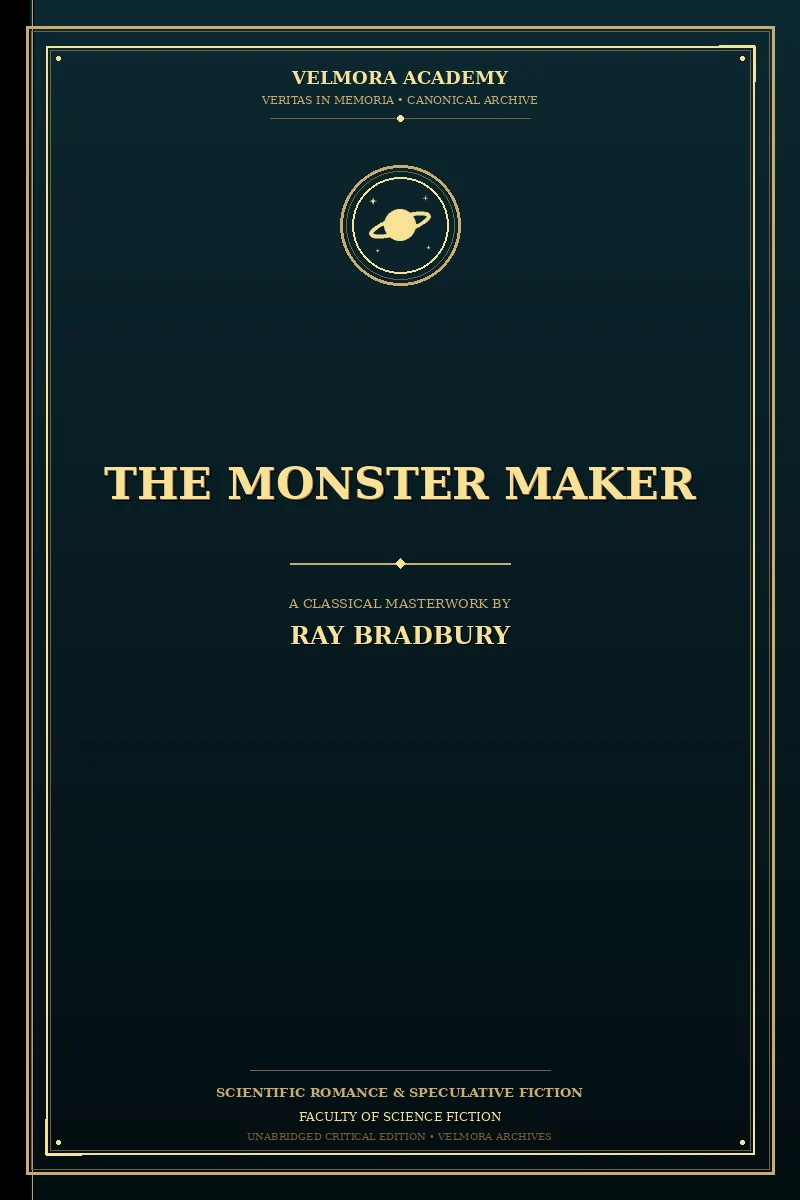 Cover of The Monster Maker