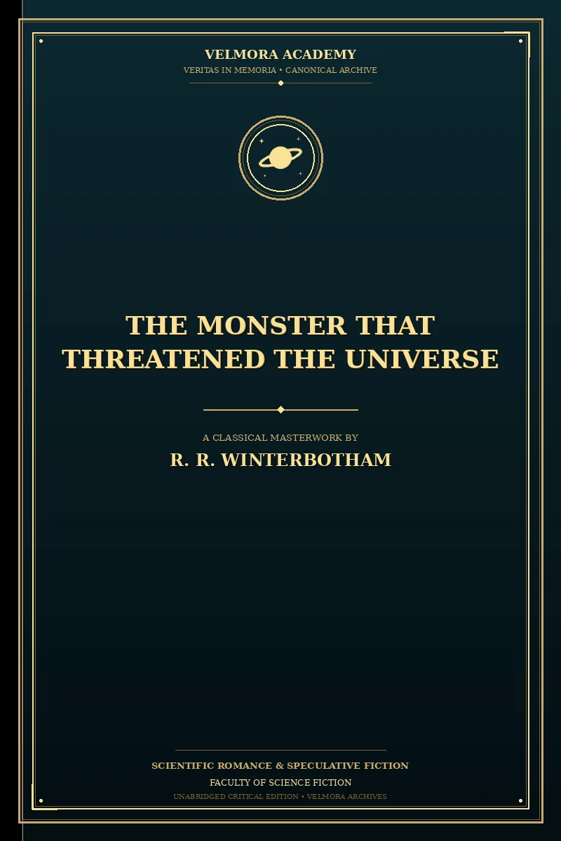 Cover of The Monster That Threatened the Universe