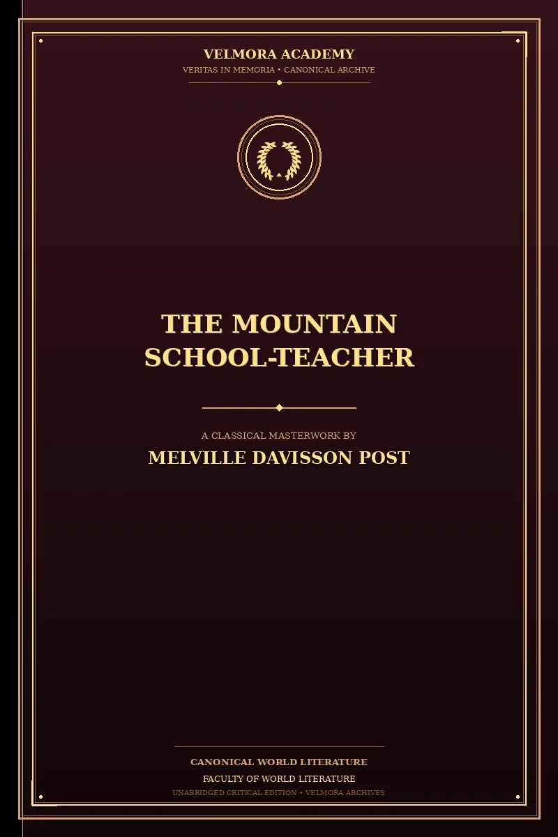The Mountain School-Teacher