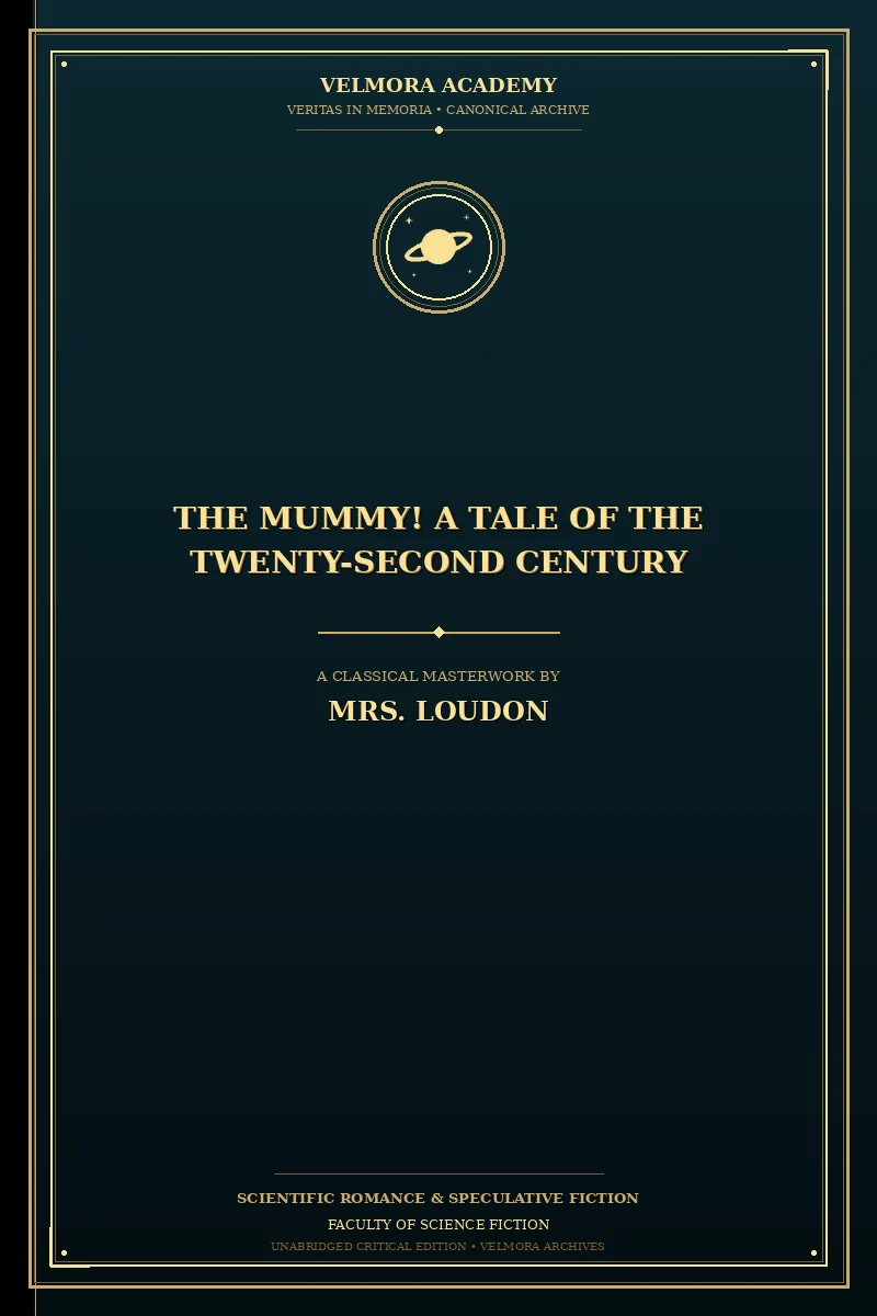 The Mummy! A Tale of the Twenty-Second Century