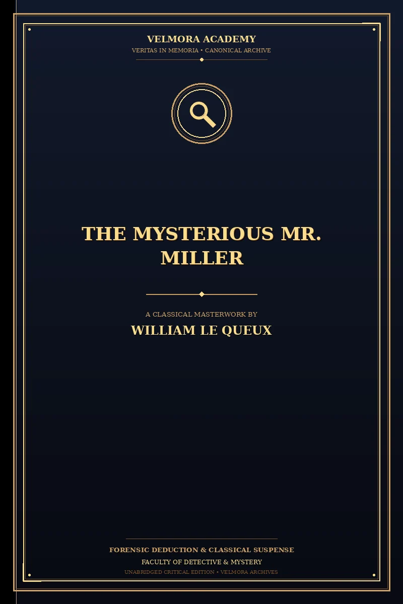 Cover of The Mysterious Mr. Miller