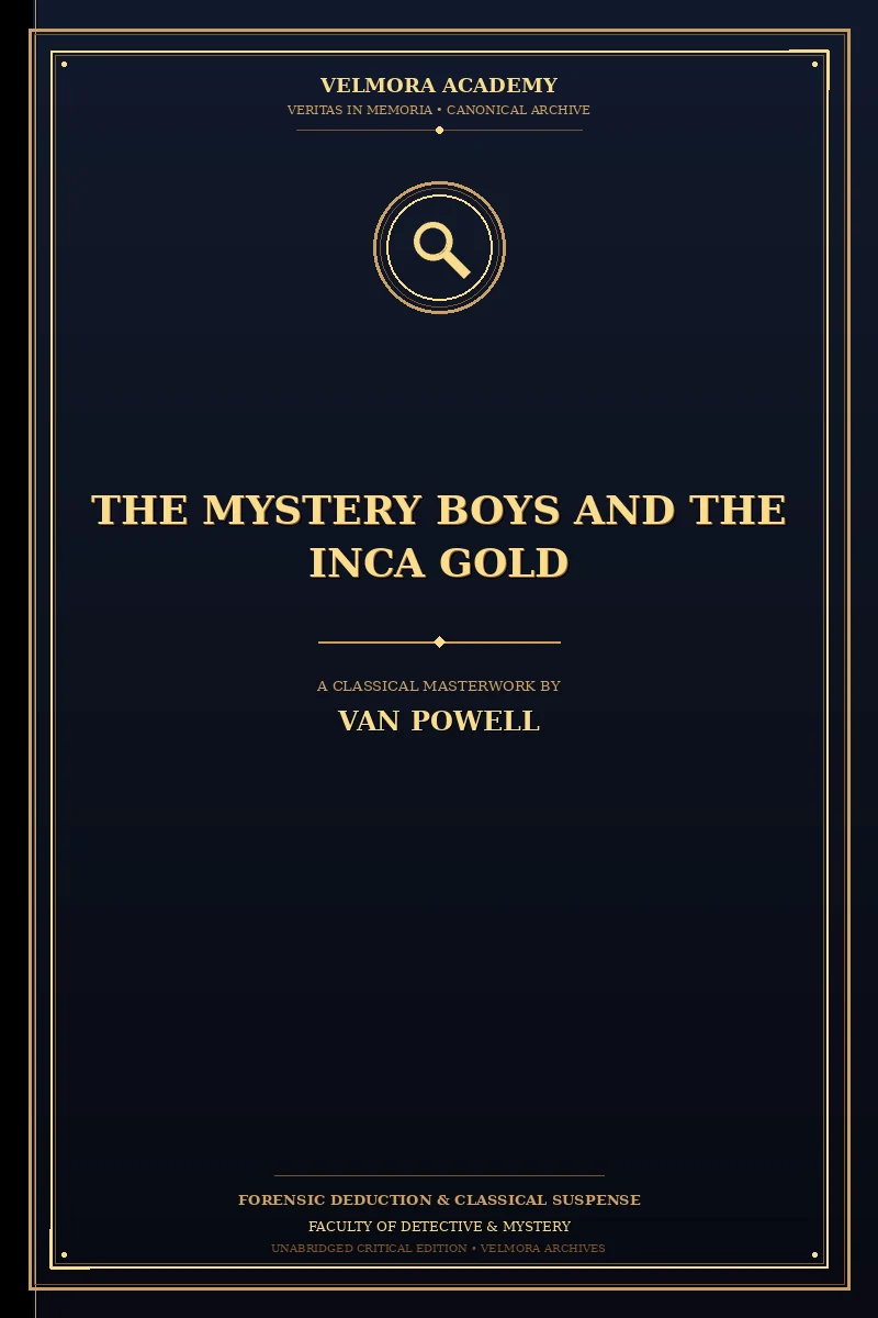 Cover of The Mystery Boys and the Inca Gold