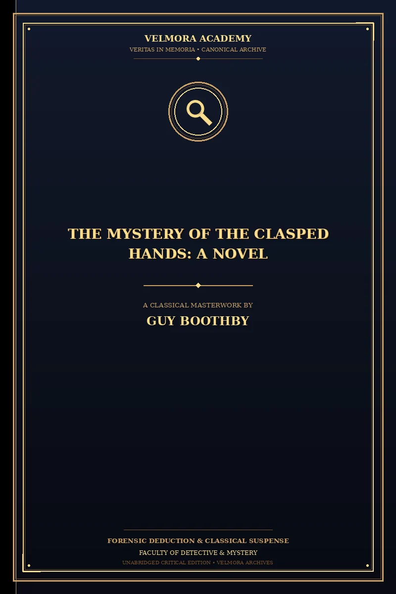 Cover of The Mystery of the Clasped Hands: A Novel