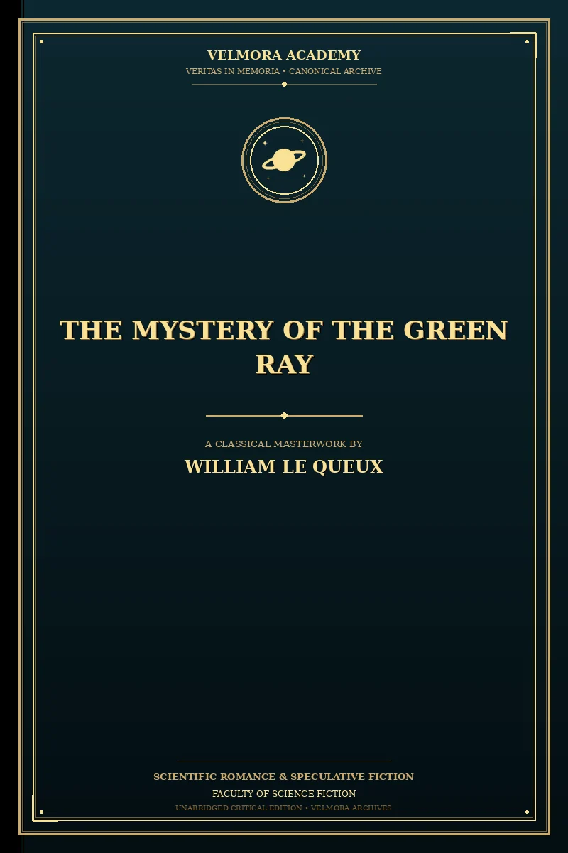 Cover of The Mystery of the Green Ray