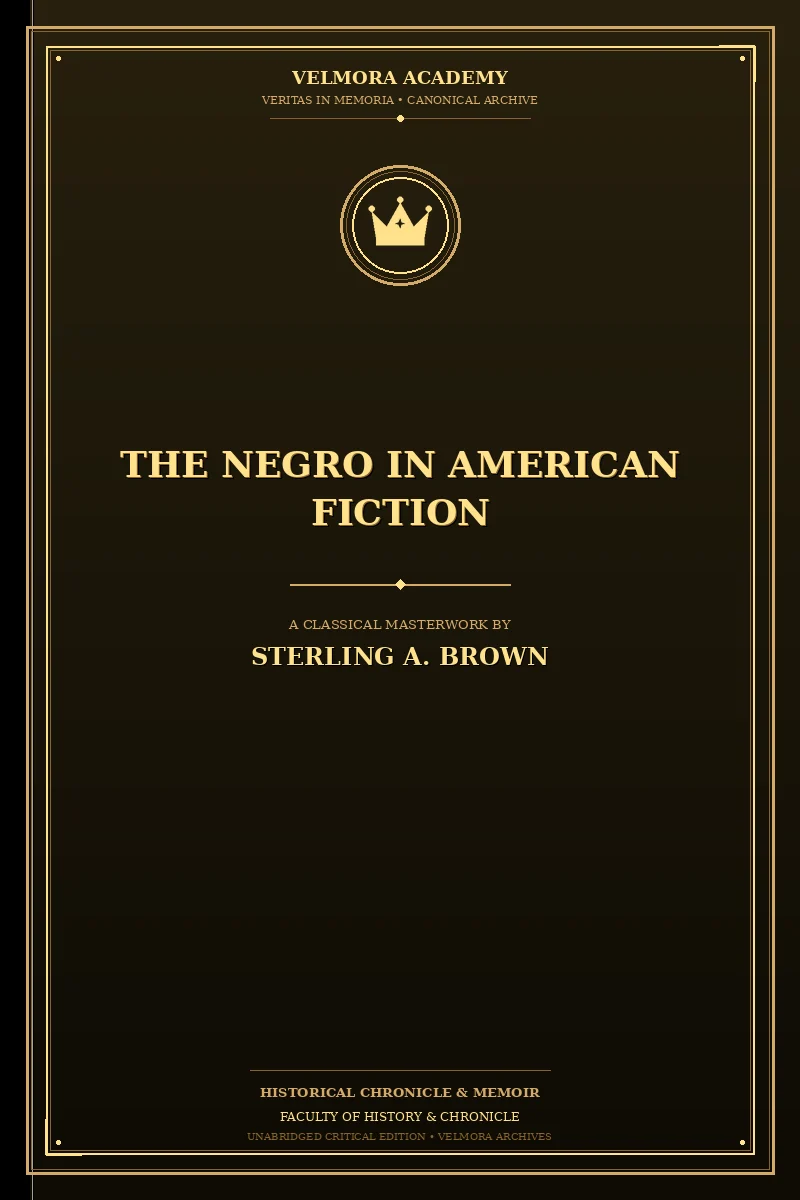 Cover of The Negro in American fiction