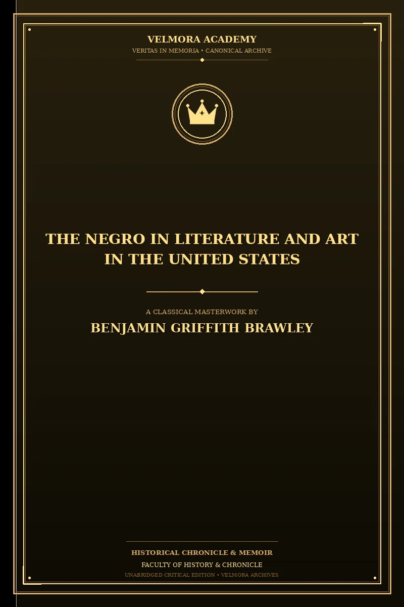 The Negro in Literature and Art in the United States