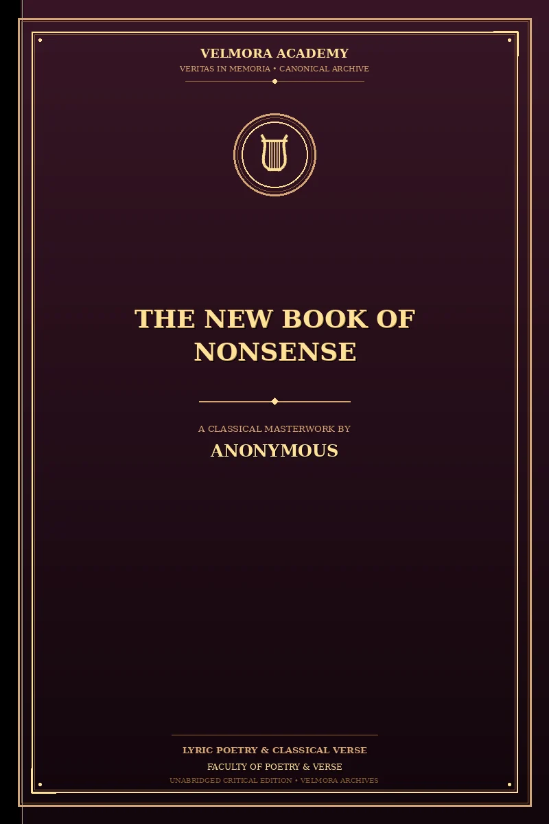 Cover of The New Book of Nonsense