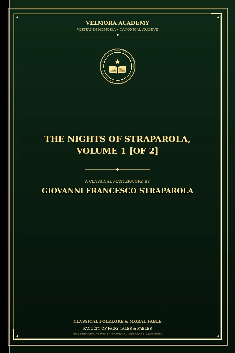 The nights of Straparola, volume 1 [of 2]