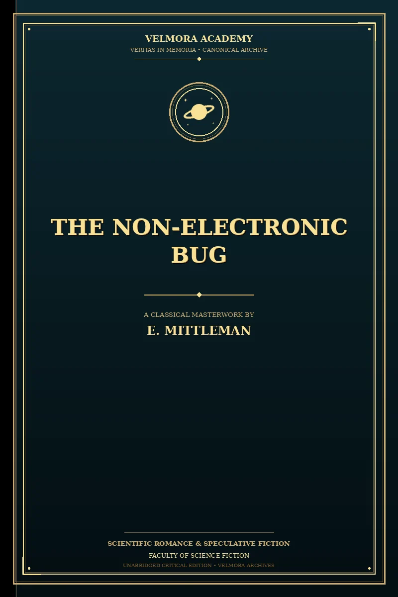 Cover of The Non-Electronic Bug