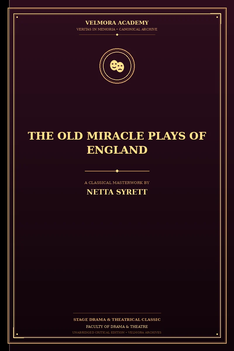 Cover of The Old Miracle Plays of England