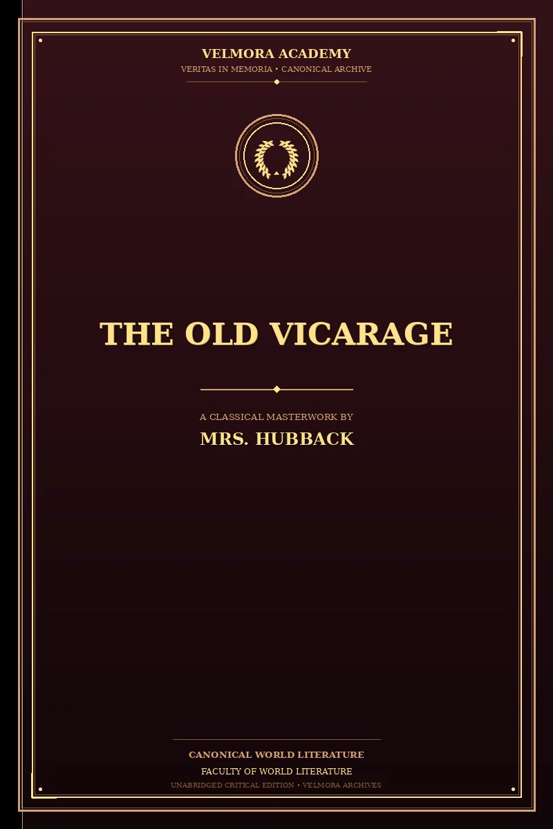 Cover of The old vicarage